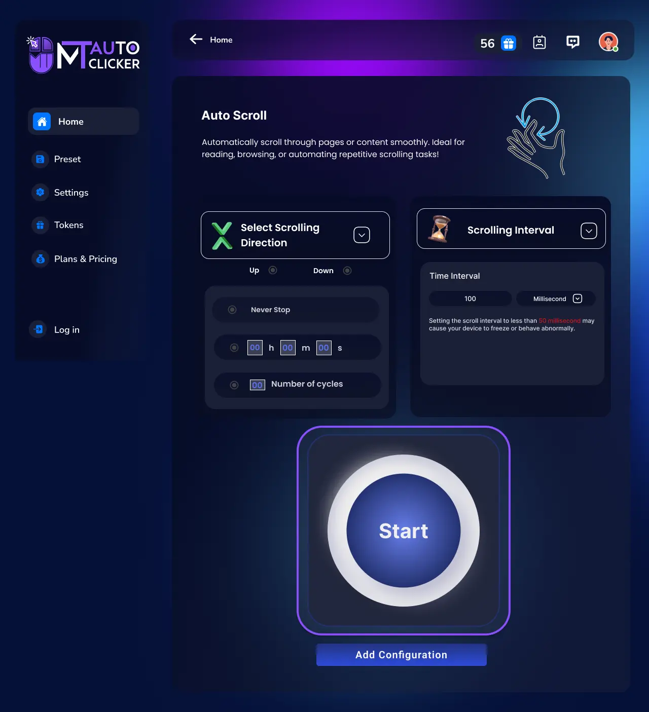 Step 4: Click on START